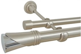 Galerie fara inele DUNCAN - 25/19 - crom mat (Alege marime: 120 cm)