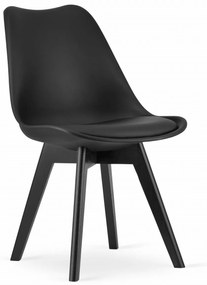 Scaun BALI MARK negru cu picioare negre