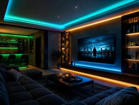 Bandă LED Flash GTV pentru mobilier, lumină RGB, 30 LED m, 450 lm m, 7,2 W m, 12V, IP65, 5 m Multicolor, 7.2 W/m, 12 V, LED Flash, 450 lm/m, 10 mm