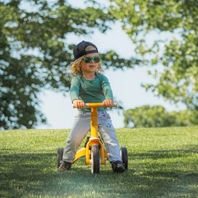 Tricicletă pentru copii PETITE&MARS 5 în 1 TURBO galben