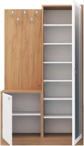 Mobilier hol BROC, stejar, PAL melaminat, 100x35x180 cm