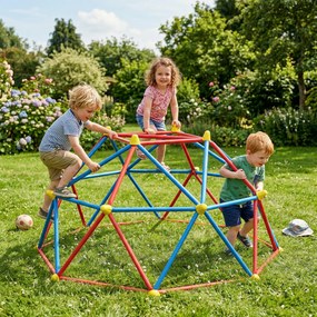 Outsunny Cadru de catarat, Jungle Gym, Turn geometric de catarat in aer liber cu rama din otel rezistenta la rugina | Aosom Romania