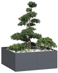 vidaXL Jardinieră Antracit 100x100x40 cm Oțel