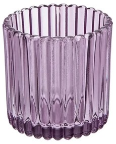 Suport de sticlă pentru lumânări Altom Tealight, diametru 8,5 cm, violet