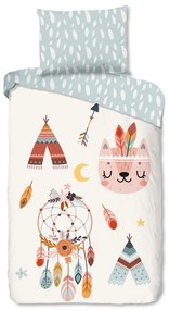 Lenjerie de pat pentru copii din flanelă pentru pat de o persoană 140x200 cm Dreamy – Good Morning