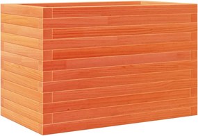 vidaXL Jardinieră grădină, maro ceruit, 70x40x46 cm, lemn masiv pin