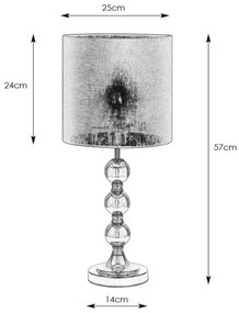Lampă de masă OCTO 1xE27/40W/230V bej/negru Markslöjd 108575