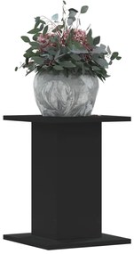 vidaXL Suporturi de plante 2 buc. negru 30x30x40 cm lemn prelucrat