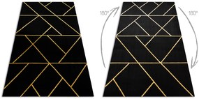 Exclusiv EMERALD covor 1012 glamour, stilat, geometric negru / aur - SECUNDAR-COTATI PRODUSUL