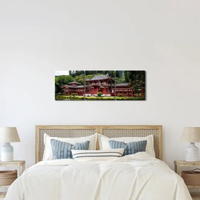 Tablou - mănăstire budhistică (cu ceas) (90x30 cm)