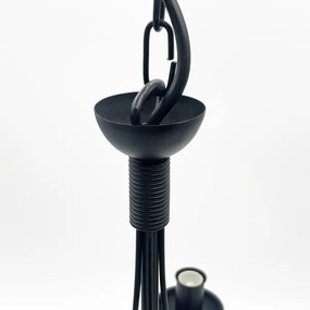Candelabru pe lanț ANTON 5xE14/15W/230V negru