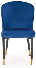 Scaun K446 Velvet Bleumarin – l51 x A55 x h86 cm