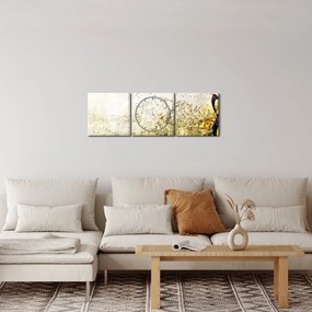 Tablou - Puterea muzicii (cu ceas) (90x30 cm)