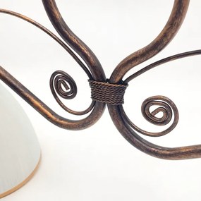 Lustră pe lanț RETRO 2xE27/60W/230V cupru/patină