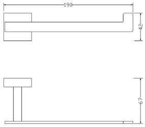 Suport de hârtie igienică OMNIRES 8151BCR LIFT crom lucios