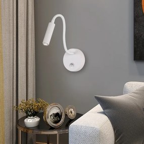 Lampă flexibilă de perete Brilagi MAYA 1xG9/4W/230V alb