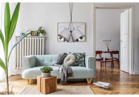 Lustră pe cablu ZOMA 3xE27/60W/260V gri/crom lucios