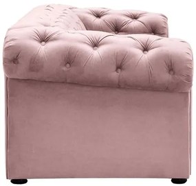 Canapea fixa 2 locuri roz Valentino