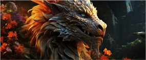 Tablou - Dragon (120x50 cm)