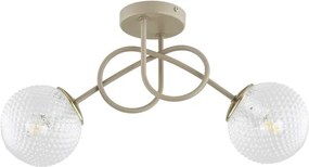 Brilagi - Lustră aplicată STELLA 2xE27/60W/230V bej/auriu