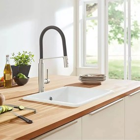 Baterie bucatarie cu pipa flexibila Grohe Concetto crom lucios