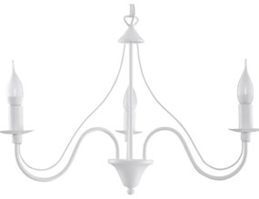 Lustră pe lanț MINERWA 3 3xE14/40W/230V alb