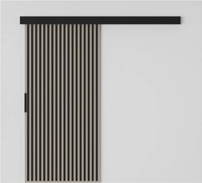 Ușă glisantă Perion – 96x1.6x205 cm – Cașmir / Negru