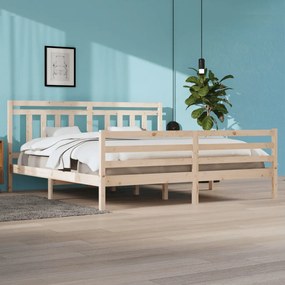 3105335 vidaXL Cadru de pat, 200x200 cm, lemn masiv