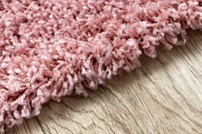 Covor, Traversa SOFFI shaggy 5cm roz - pentru bucătărie, hol și coridor