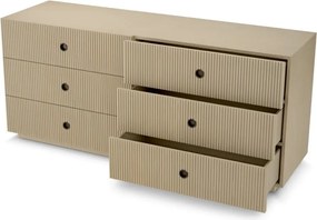 Comoda design LUX, Furnir de stejar albit, Dimitrios