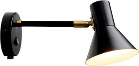 Halo Design 747450 - Aplică de perete STYLE 1xE14/25W/230V negru/alamă