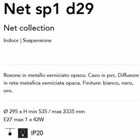 Lustra/Pendul modern design decorativ Net sp1 d29 auriu
