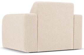 Fotoliu bej cu tapițerie din stofă bouclé Molino – Micadoni Home