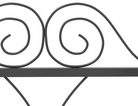 Outsunny Garduri pentru Grădină Exterioară de 4 Panouri 57x47,5 cm Garduri Decorative de Grădină din Oțel cu Unghi Ajustabil Negru | Aosom Romania