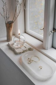 Tavă decorativă din sticlă 14x25,5 cm Opal – Mette Ditmer Denmark