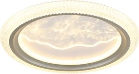 Globo 48494-28 - Plafonieră LED ODESSA, 28W, 230V, Ø 39,5 cm, argintie