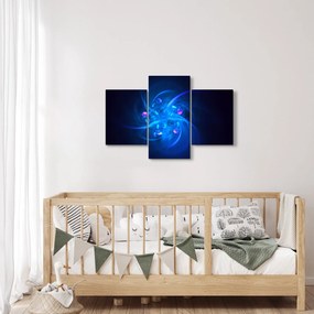 Tabloul modern cu abstracțiune albastră (90x60 cm)
