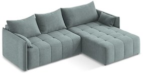 Colțar albastru extensibil/cu spațiu de depozitare (cu colț pe partea dreaptă/cu șezlong) Moku – Makamii