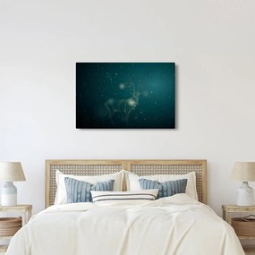 Tablou - Cerb magic noaptea (90x60 cm)