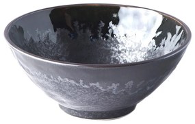 Bol din ceramică pentru udon / tăiței japonezi MIJ Matt, ø 20 cm, negru