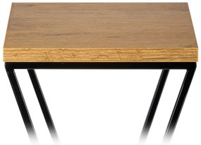 Suport de flori LOFT 100x24 cm negru/maro