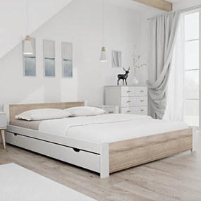 Maxi Drew Pat Ikaros, alb 120 x 200 cm Lamele: Fără lamele, Saltele: Cu saltele Coco Maxi 23 cm