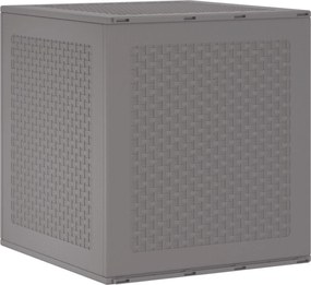 vidaXL Cutie de depozitare Gri deschis 55 x 53 x 57 cm Polipropilenă