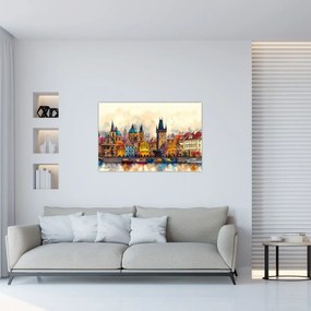 Tablou - Toamna în orașul pictat (90x60 cm)