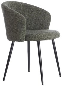 Set de scaune de sufragerie kaki 2 buc. din metal Radaja – Light &amp; Living