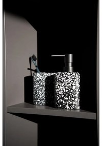 Dispenser/dozator săpun Wenko Terrazzo, negru