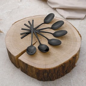 Set tacamuri 24 piese, 6 persoane, negru oglinda Berlinger Haus BH 3066