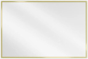 Mexen Loft oglindă de baie dreptunghiulară 90 x 60 cm, ramă aurie - 9852-090-060-000-50