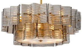 Candelabru design LUX, Sticla, Alama Antic, Silvano