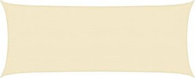 vidaXL Pânză parasolar, crem, 2x4,5 m, HDPE, 160 g/m²